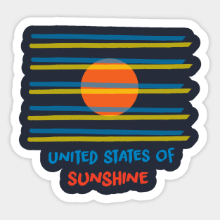 Sunshine flag Sticker